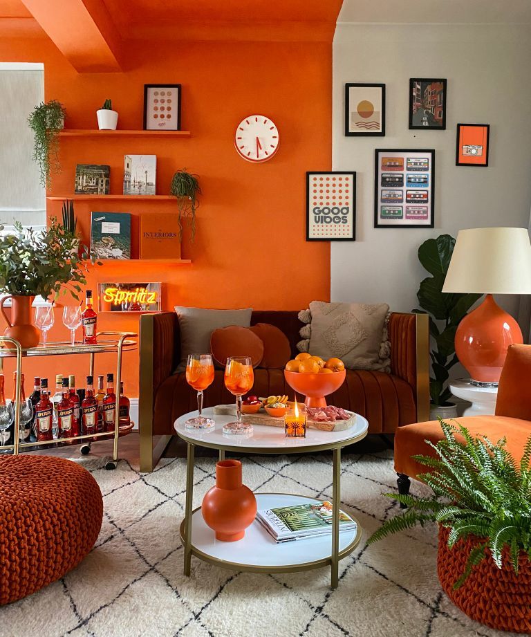 Aperol has launched a limited edition paint - interiors experts react to the orange hue