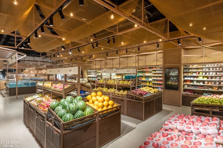 Lukstudio Draws on Open-Air Market Aesthetics for a Modern Grocery in Changsha, China