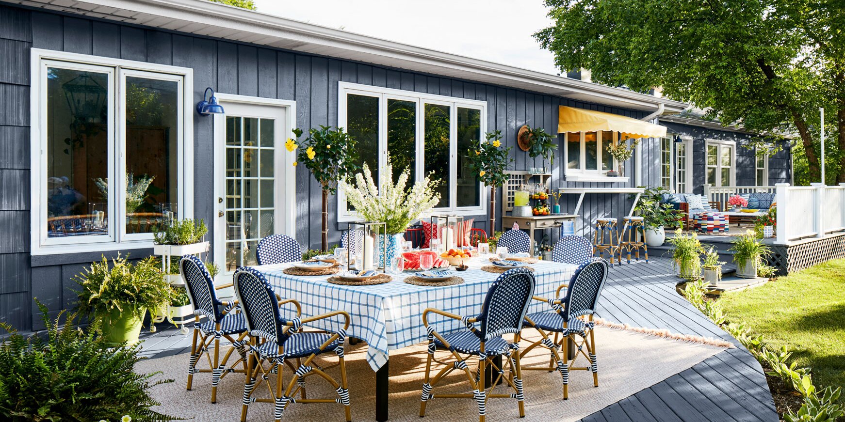 Colorful Decor and Simple Add-Ons Ready This Deck for Outdoor Living