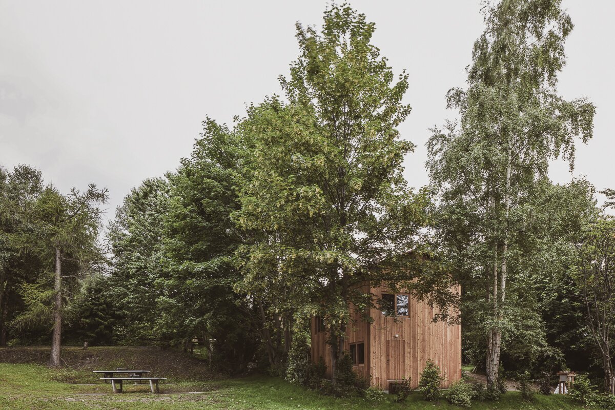 This Spruce Cabin in Switzerland Is Like a Grown-Up Tree House