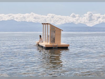This Floating Sauna in Switzerland Lets You Steam, Plunge, and Repeat