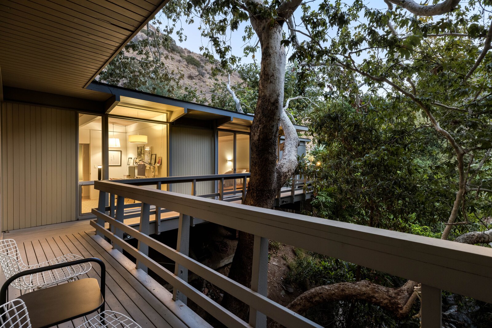 Hollywood Hills Midcentury Hovers in a Sycamore Canopy