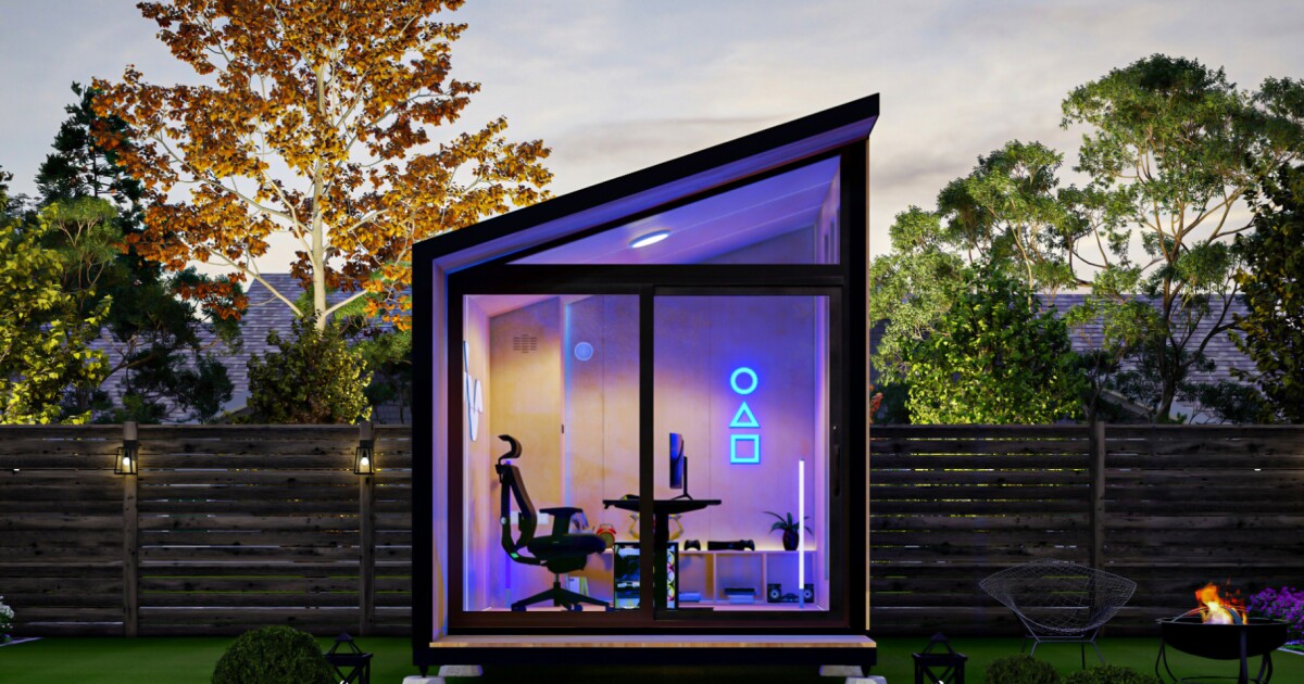 Tiny Pod backyard office, art studio or guest room can be built in a day